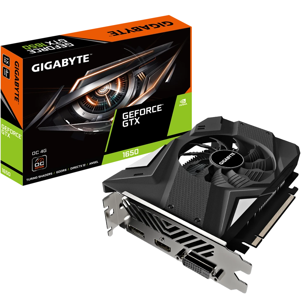 Gigabyte GeForce® GTX 1650 D6 OC 4G  (Rev. 2.0)
